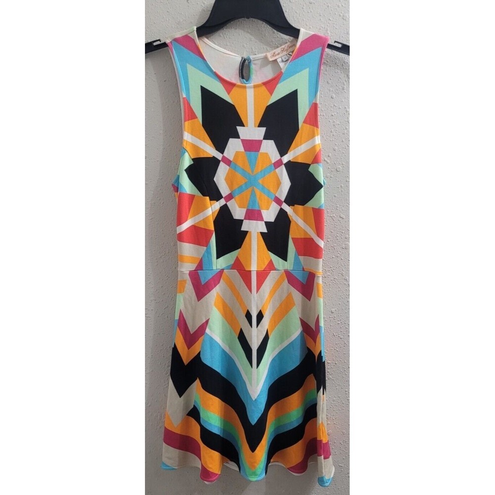 Mara Hoffman Women's  Small Geometric Print Colorful Mini Dress Authenticated